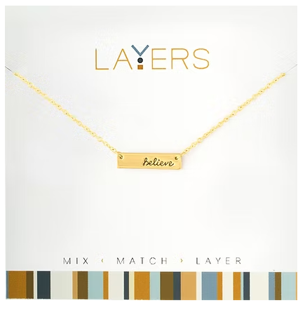 Lay-13G Gold Believe Necklace