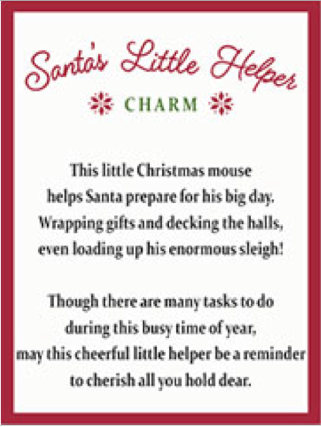 Santa's Little Helper Mice Charms