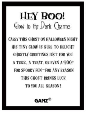 Hey Boo Charm Glow in The Dark