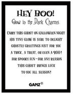 Hey Boo Charm Glow in The Dark