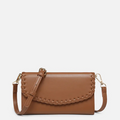 Kyle Whipstitch Wallet/Crossbody - Brown
