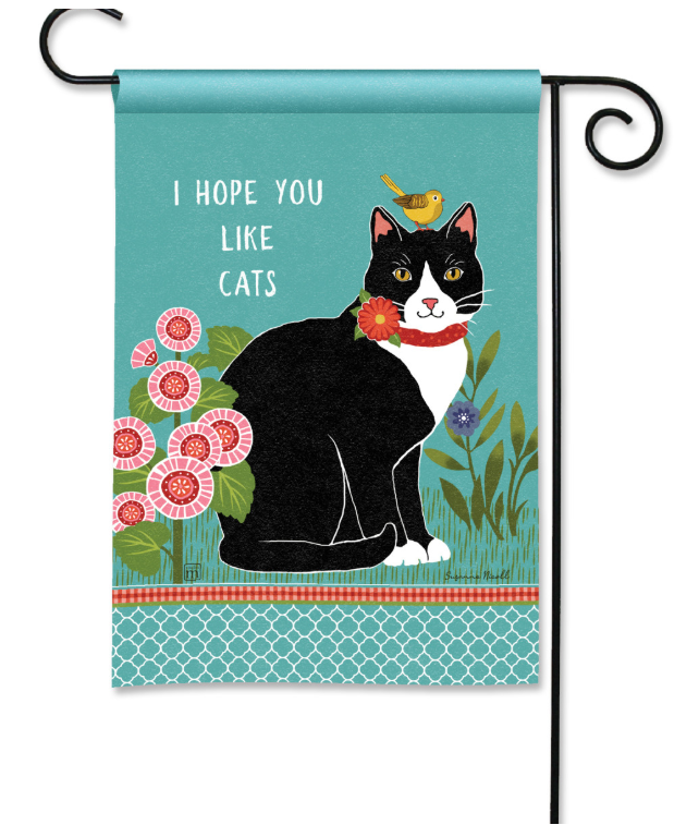 Secret Garden Cat Garden Flag