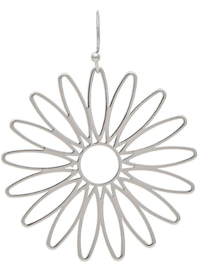 Silver Gerber Daisy Earring