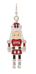 Silver Multi Royal Nutcracker Doll Earring