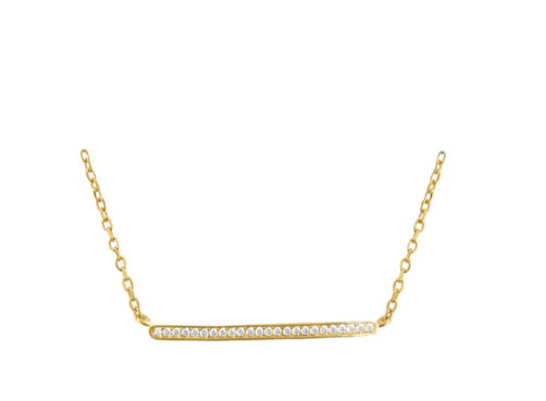 Single Bar Necklace - CZPB501