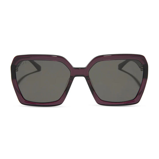 Sloane - Aubergine + Grey Sunglasses