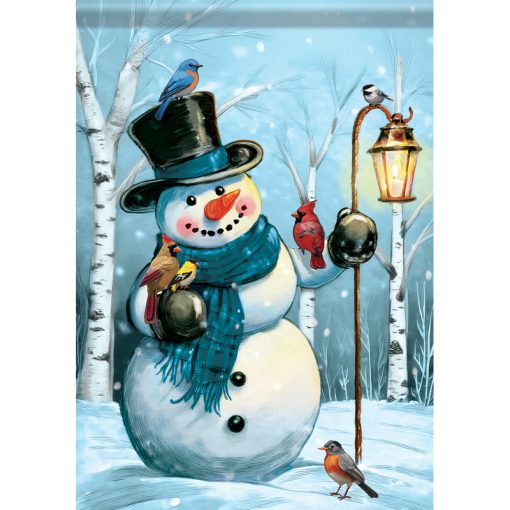 "Snowman Songbird" Durasoft™ Flag