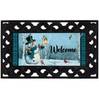 "Snowman Songbird" Mat