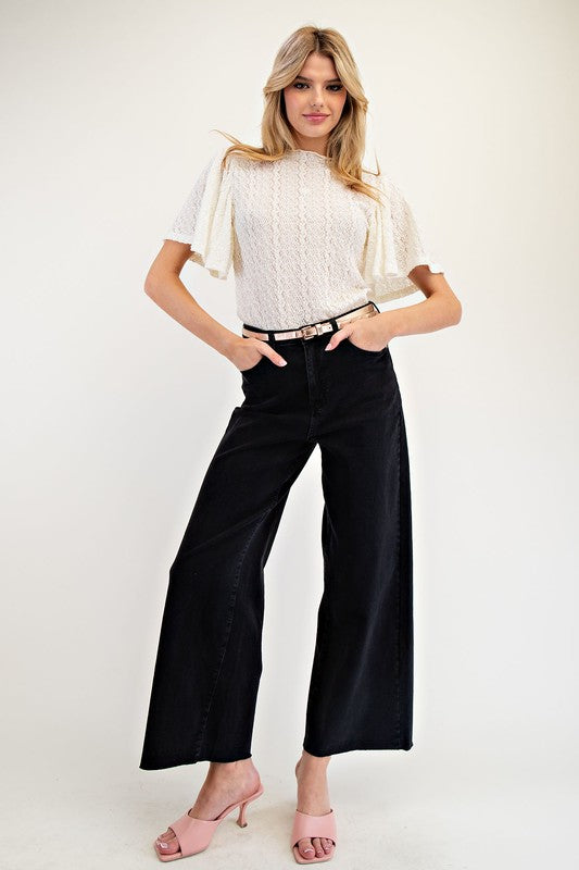 Soft Stretch High Waisted Twill Pants