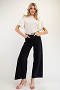 Soft Stretch High Waisted Twill Pants