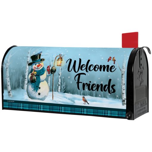 "Snowman Songbird" Mailbox Cover
