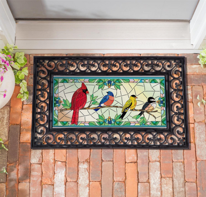 Stained Glass Songbirds Sassafras Switch Mat