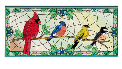 Stained Glass Songbirds Sassafras Switch Mat