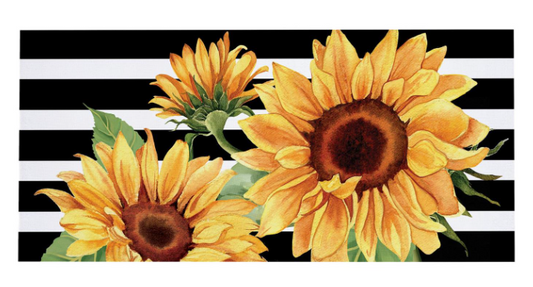 Striped Sunflowers Sassafras Switch Mat