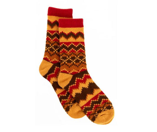 Sunset Ridge Patterned Socks