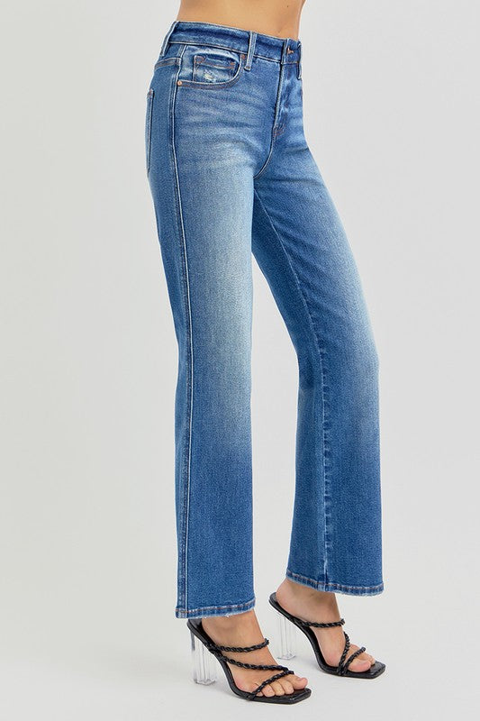 TUMMY CONTROL HIGH RISE ANKLE STRAIGHT JEANS