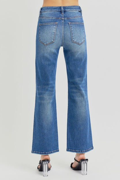 TUMMY CONTROL HIGH RISE ANKLE STRAIGHT JEANS