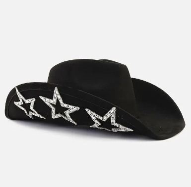 Tabitha Cowboy Hat w/ Rhinestone Stars