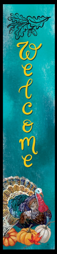 Teal Turkey-Yard Expression