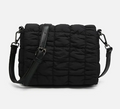 Tegan Quilted Nylon Crossbody w/ Snap Closure