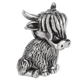 The Brave Little Highland Cow Charms