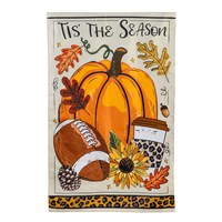 Tis' The Season Fall Applique House Flag