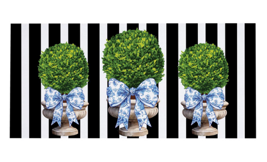 Topiary With Bow Sassafras Switch Mat