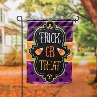 Trick or Treat Garden Lustre Flag