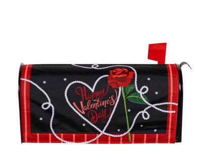 Valentine's Day Pearls Mailbox Cover