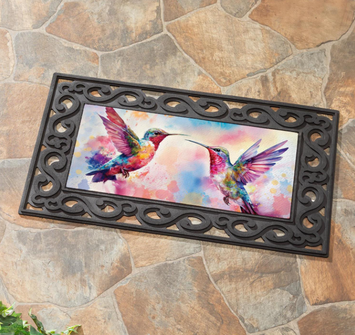 Watercolor Hummingbird Sassafras Switch Mat