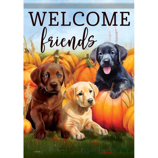 "Welcome Pups" Durasoft™ Flag