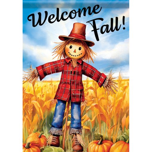 Welcome Scarecrow Flag