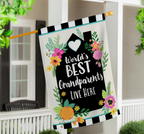 World's Best Grandparents Applique Flag