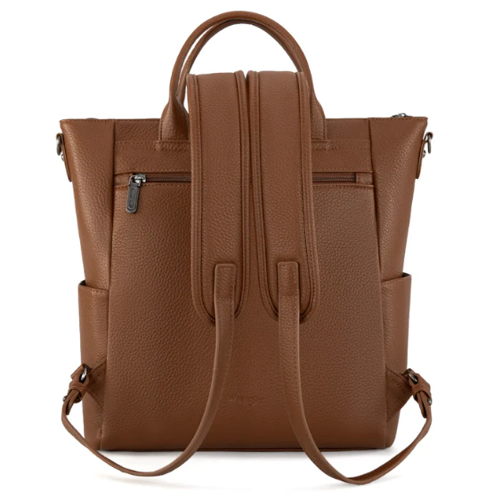 Wrangler Tote/Shoulder Bag Convertible Backpack - Brown