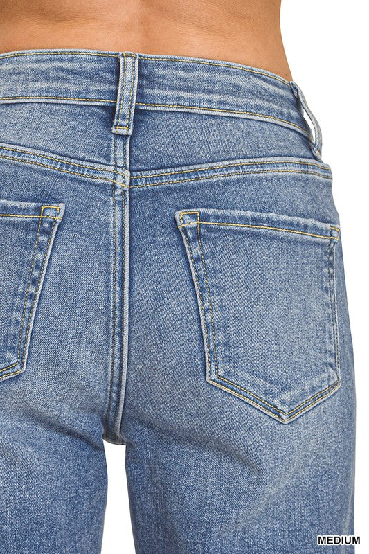 ZENANA HIGH WAISTED BERMUDA SHORT PANTS