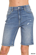 ZENANA HIGH WAISTED BERMUDA SHORT PANTS