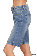 ZENANA HIGH WAISTED BERMUDA SHORT PANTS