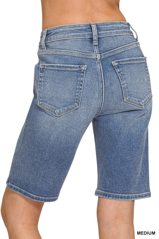 ZENANA HIGH WAISTED BERMUDA SHORT PANTS