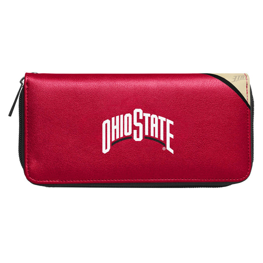 NCAA Ohio State Buckeyes Curve Organizer Zip Wallet