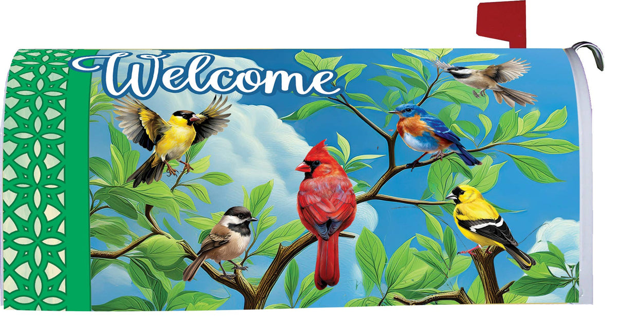 Custom Decor - LG Mailbox Makeover-Bird Branch