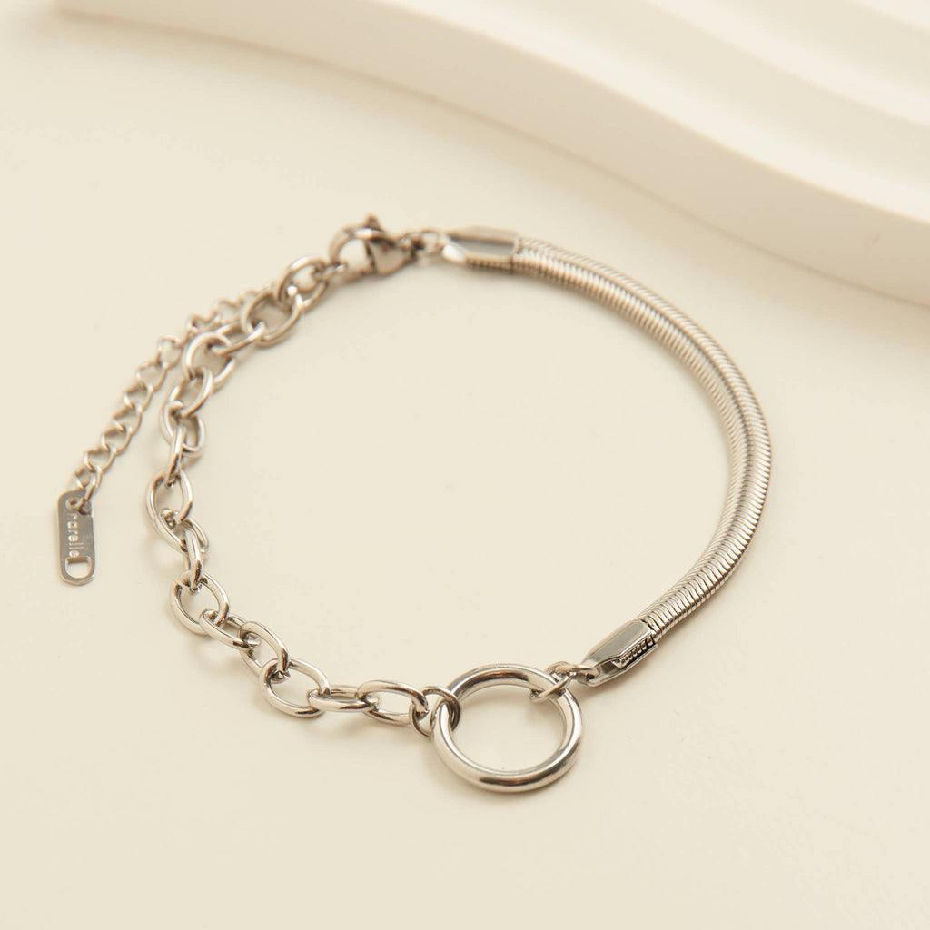Howard's - Narelle Waterproof Cable & Snake Chain Bracelet