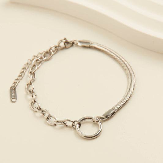 Howard's - Narelle Waterproof Cable & Snake Chain Bracelet