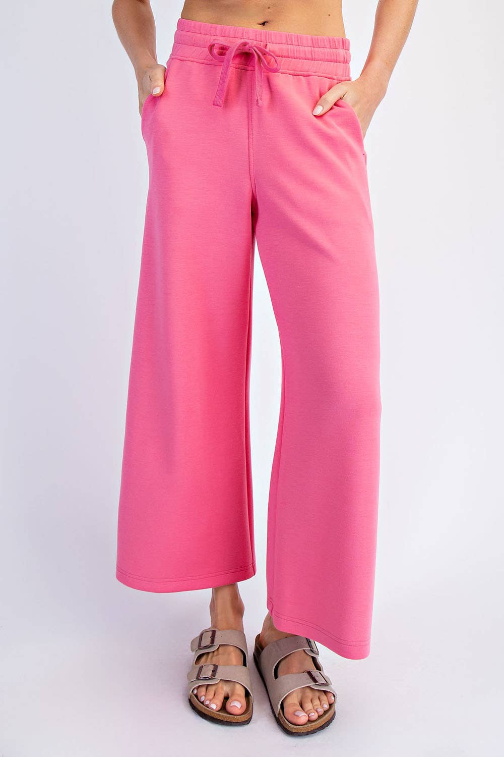 Rae Mode - MODAL SCUBA CROPPED WIDE PANT