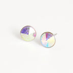 Howard's - Waterproof Earrings Rivoli Crystal Studs in Stainless Steel