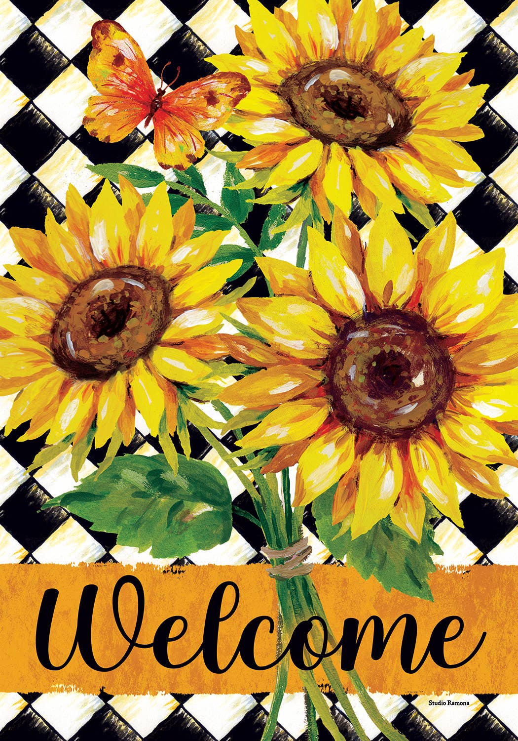 Custom Decor - Sunflower Harlequin