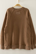 Harlow Waffle Patch Detail Pullover
