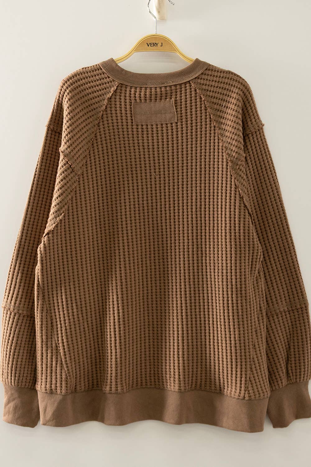 Harlow Waffle Patch Detail Pullover