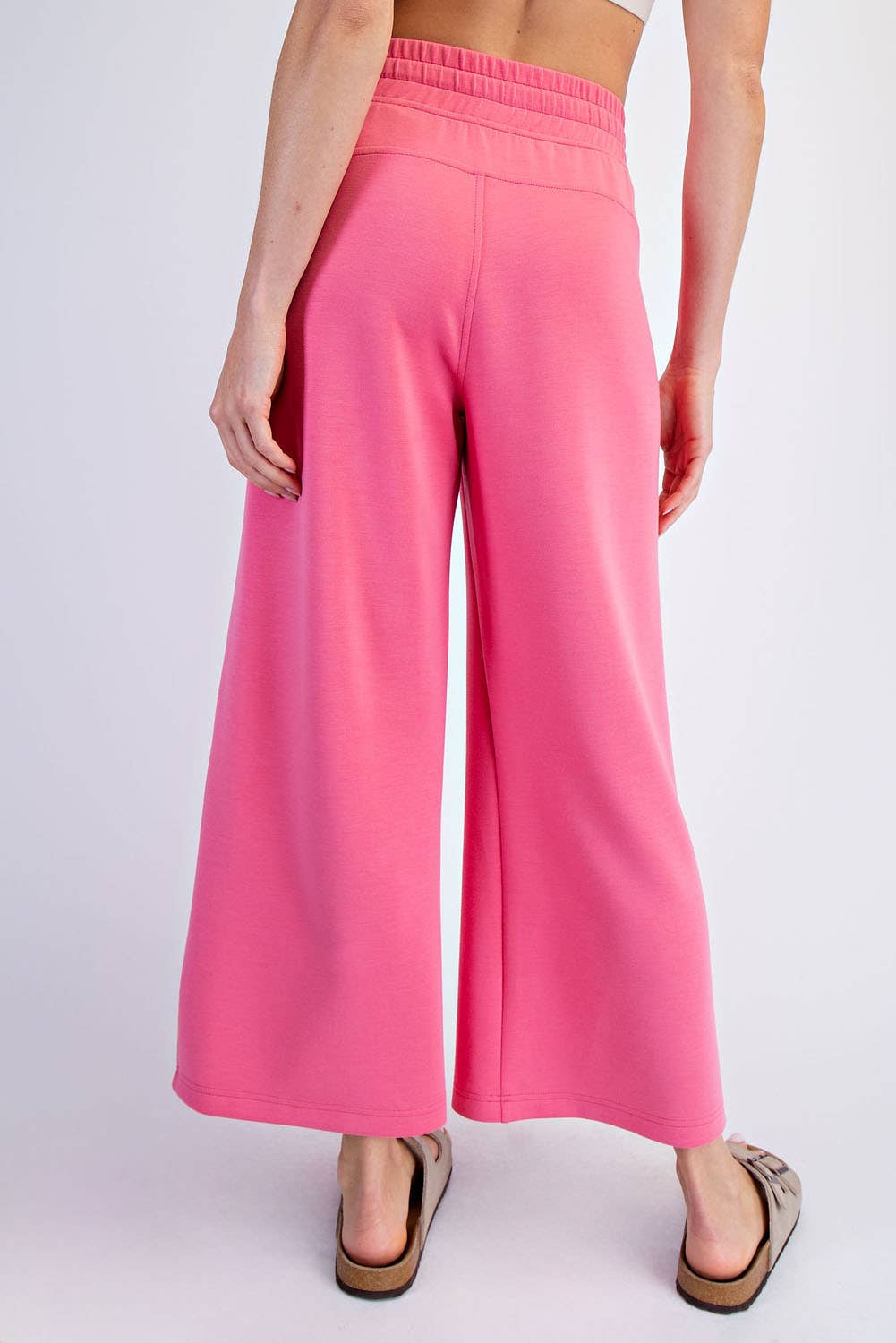 Rae Mode - MODAL SCUBA CROPPED WIDE PANT