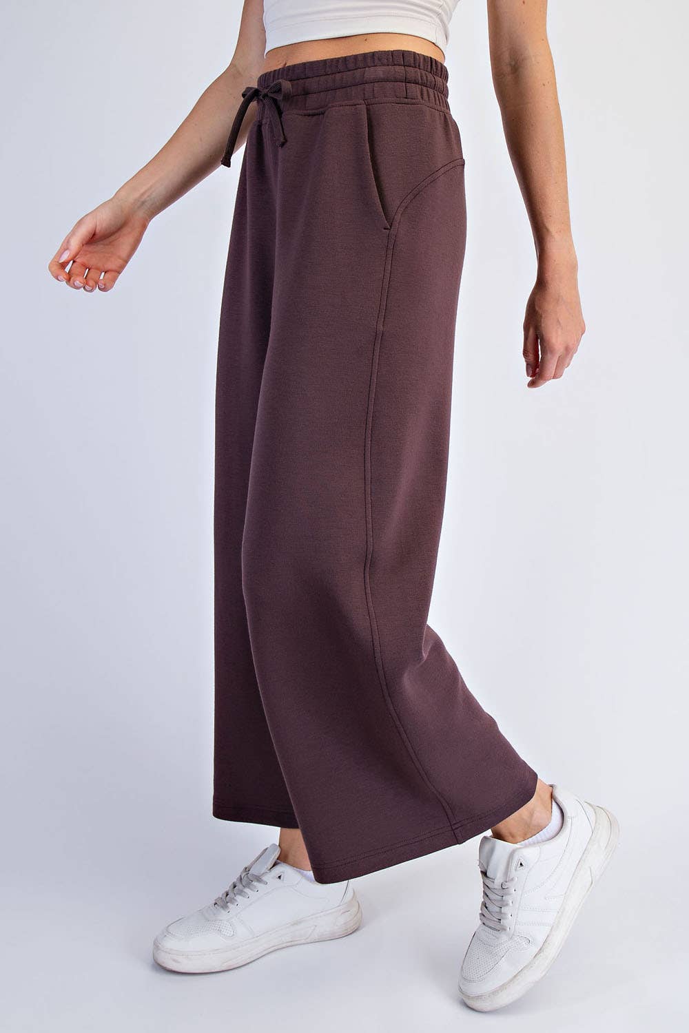 Rae Mode - MODAL SCUBA CROPPED WIDE PANT