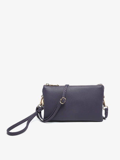 Jen & Co. - M013 Riley Monogrammable 3 Compartment Crossbody/Wristlet